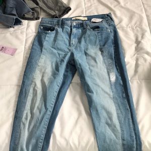 gap two tone jeans